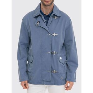 Fay Jacket Men Gnawed Blue